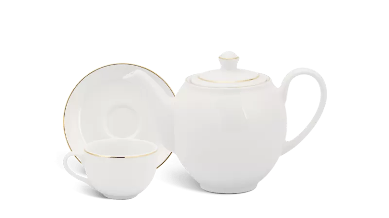 Bộ trà 0.8 L - Camellia - Chỉ Vàng 