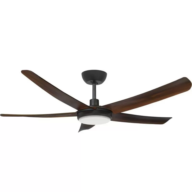 Quạt trần kèm đèn led 5 cánh kiểu dáng hiện đại - ÊM+MÁT