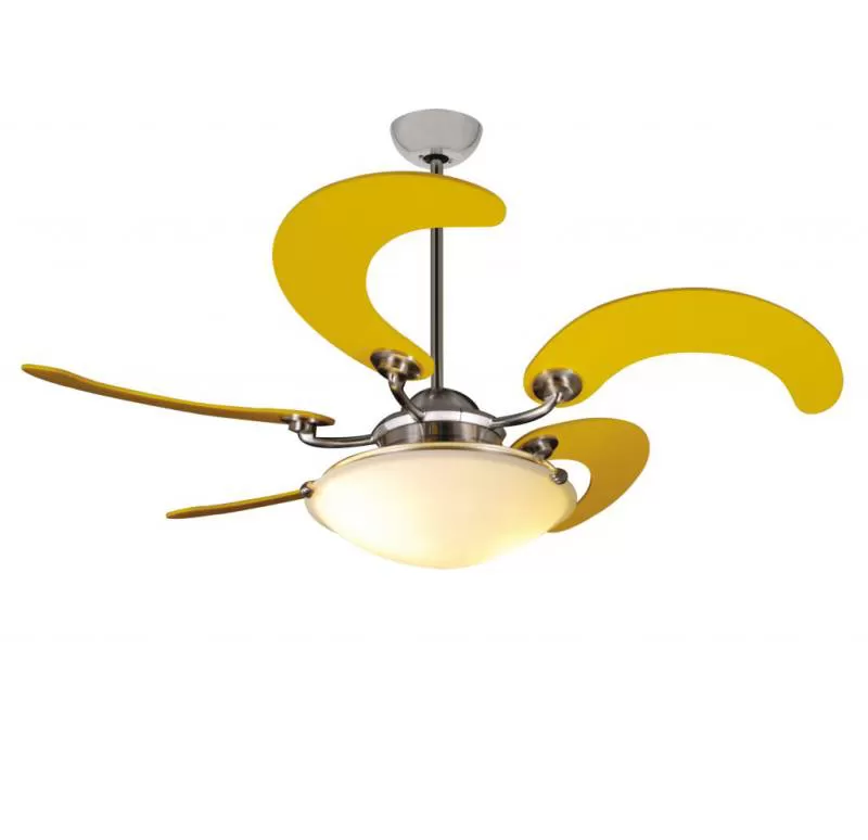 Quạt trần đèn cánh cụp cánh xòe có đèn led cao cấp