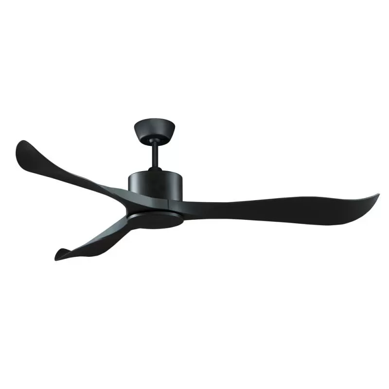 Quạt trần 3 cánh nhựa siêu mát Slice màu ghi xám đen sang trọng