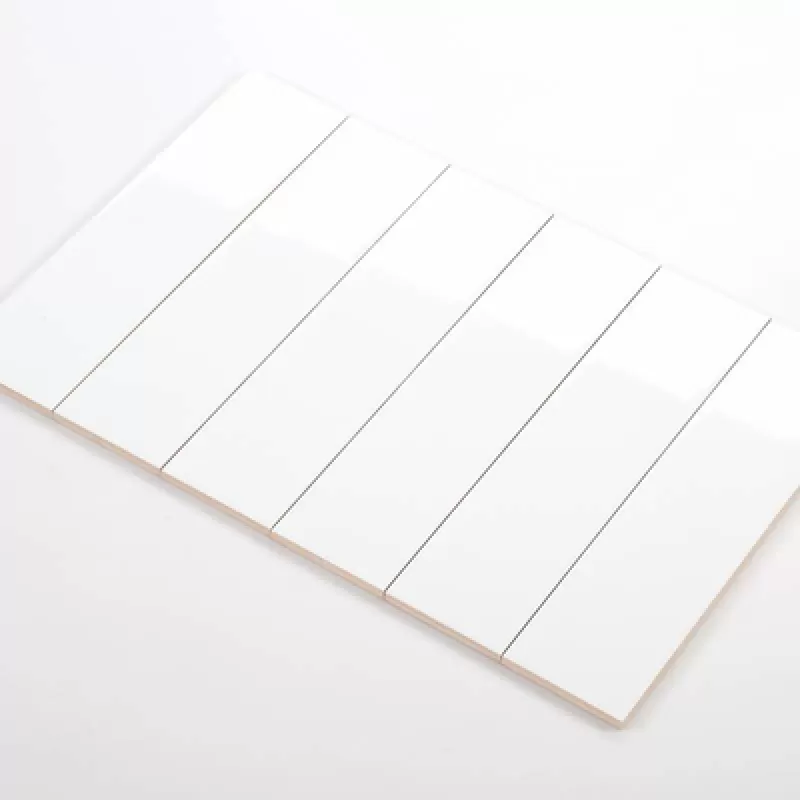 Gạch thẻ trắng bóng phẳng KT 75x300mm STA75300