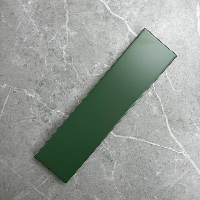 Gạch thẻ 75x300mm xanh lục