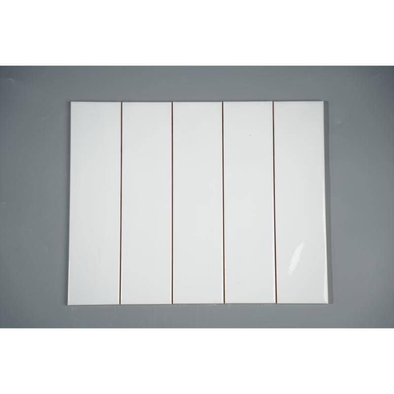 Gạch thẻ trắng bóng lượn 75x300mm WH0312P