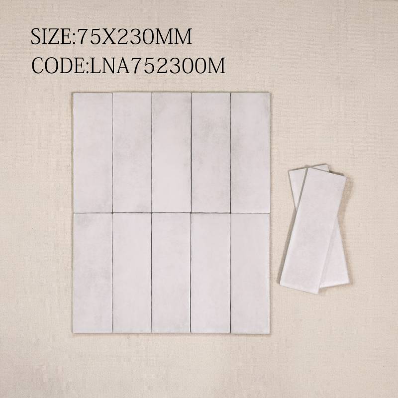 Gạch thẻ Porcelain 75x230mm men mờ nhập khẩu 752300M 