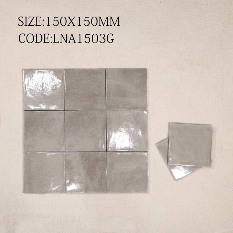 Gạch thẻ Porcelain 150x150mm men bóng nhập khẩu 1503G