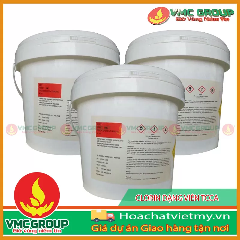HÓA CHẤT CLORIN DẠNG VIÊN TCCA 2GAM 20GAM