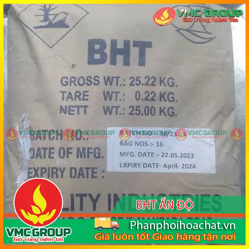 PHÂN PHỐI SẢN PHẨM BHT ẤN ĐỘ