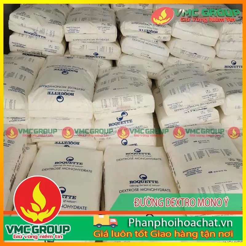 PHÂN PHỐI SẢN PHẨM ĐƯỜNG DEXTROSE MONOHYDRATE – HÀNG Ý – BAO 25KG