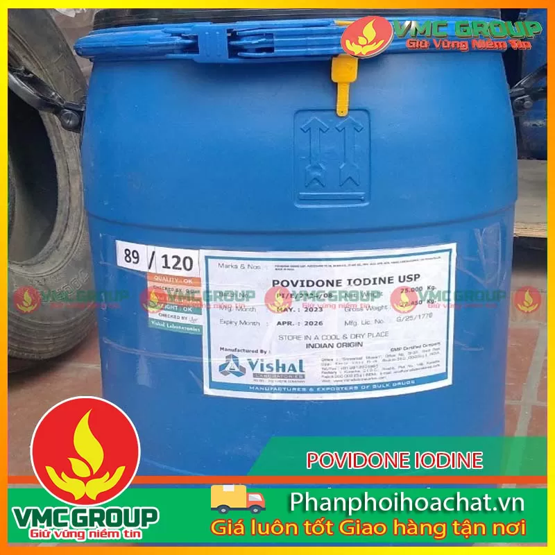 PHÂN PHỐI SẢN PHẨM POVIDONE IODINE DẠNG BỘT( ẤN ĐỘ)