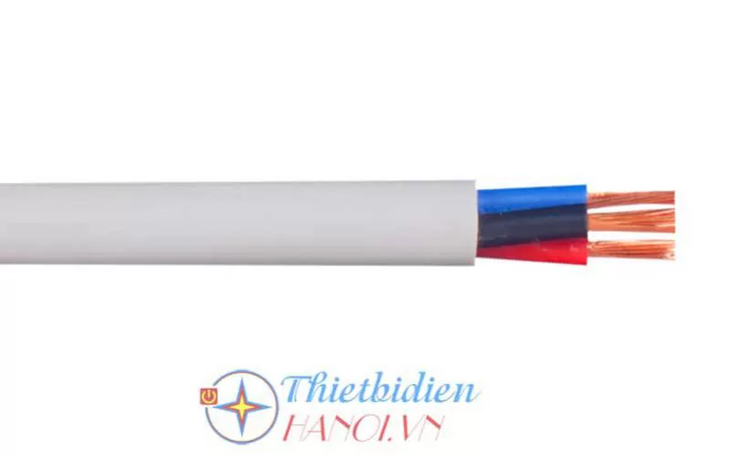 Dây điện Vinacap, dây tròn đặc 3 ruột VCm 3x1.0 