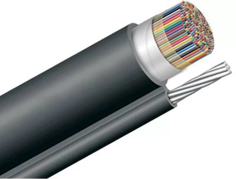 Dây cáp điện thoại 10 đôi treo có dầu, có dây chịu lực 10x2x0,5 ( Sacom, Z43, vinacap, PCM..) 