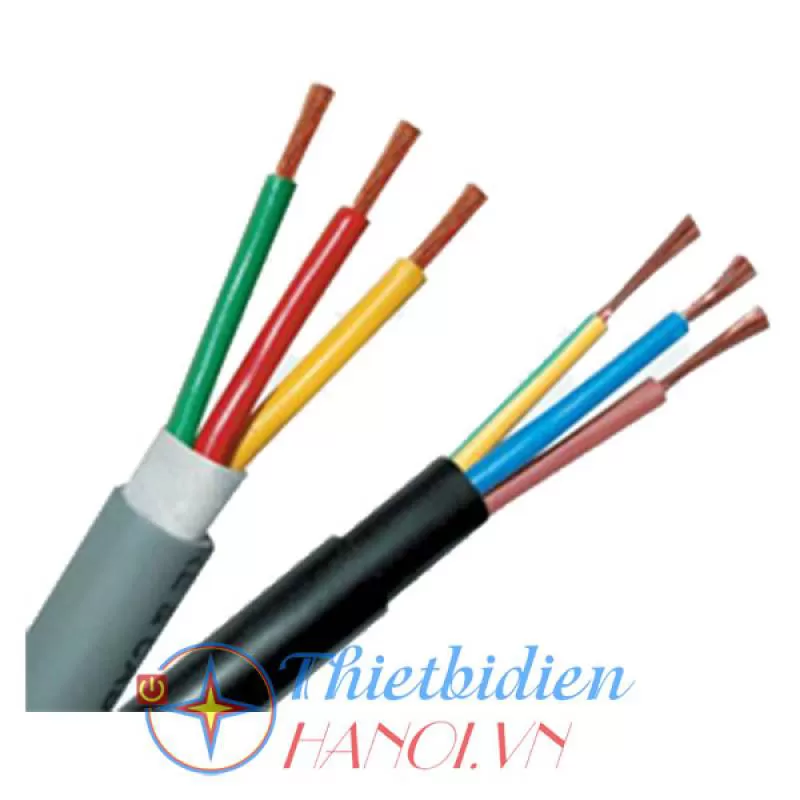 Dây điện Cadisun, dây tròn đặc 3 ruột VCTF 3x1.5 