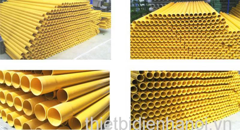 Ống nhựa PVC, ống bưu điện luồn cáp viễn thông D110x5,5 3 lớp