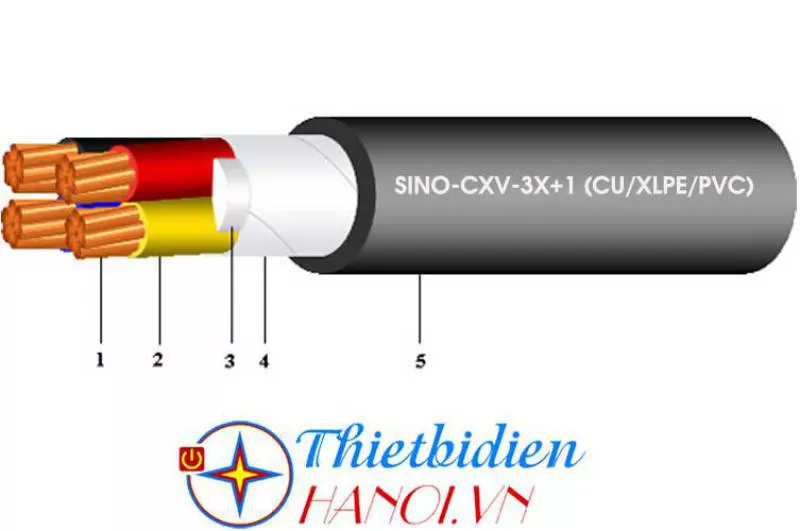 Dây cáp điện Sino, Cáp treo CXV 3x50+1x25 