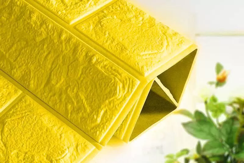 Xốp Dán Tường Màu Vàng Đậm 8mm