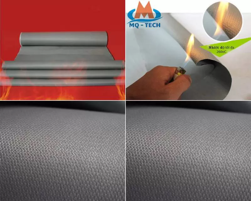 Silicone fabric fireproof