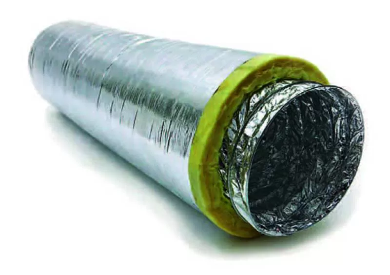 Ống gió có lớp bông thủy tinh cách nhiệt. - Cách Nhiệt Chống Cháy