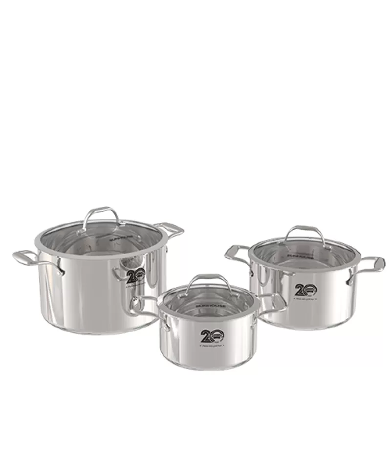 BỘ NỒI INOX 304 ĐA LỚP SUNHOUSE MAMA SHG2020