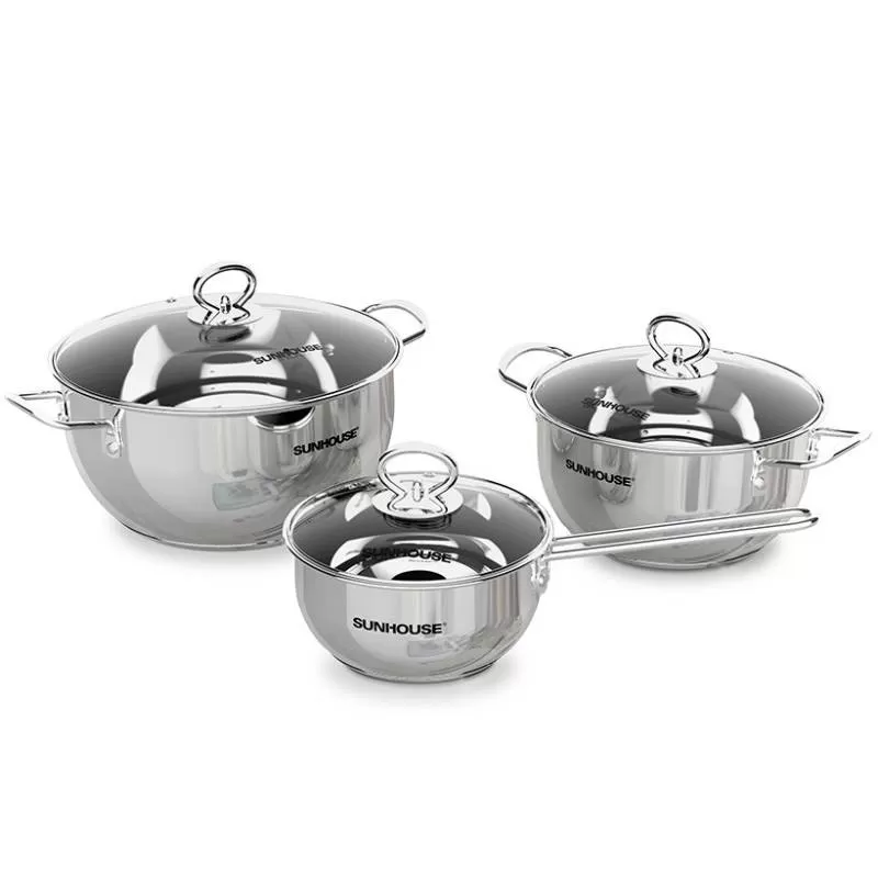 Bộ nồi Inox 3 đáy SUNHOUSE SHG2303MSA