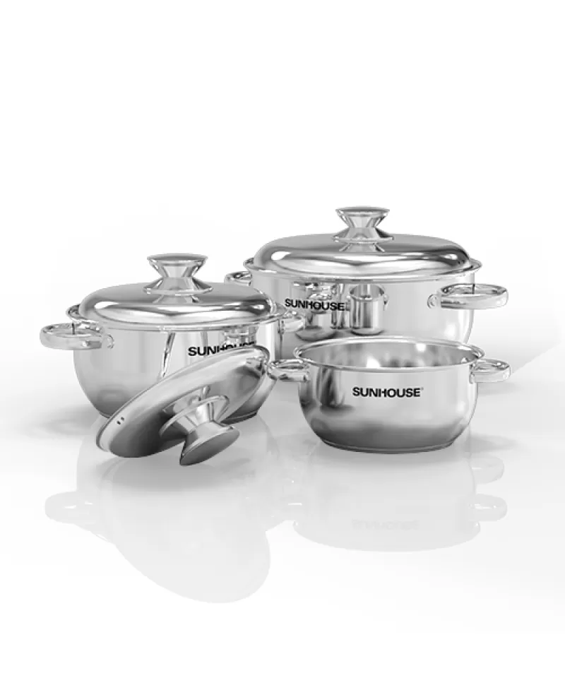 BỘ NỒI INOX 3 ĐÁY SUNHOUSE SHG339