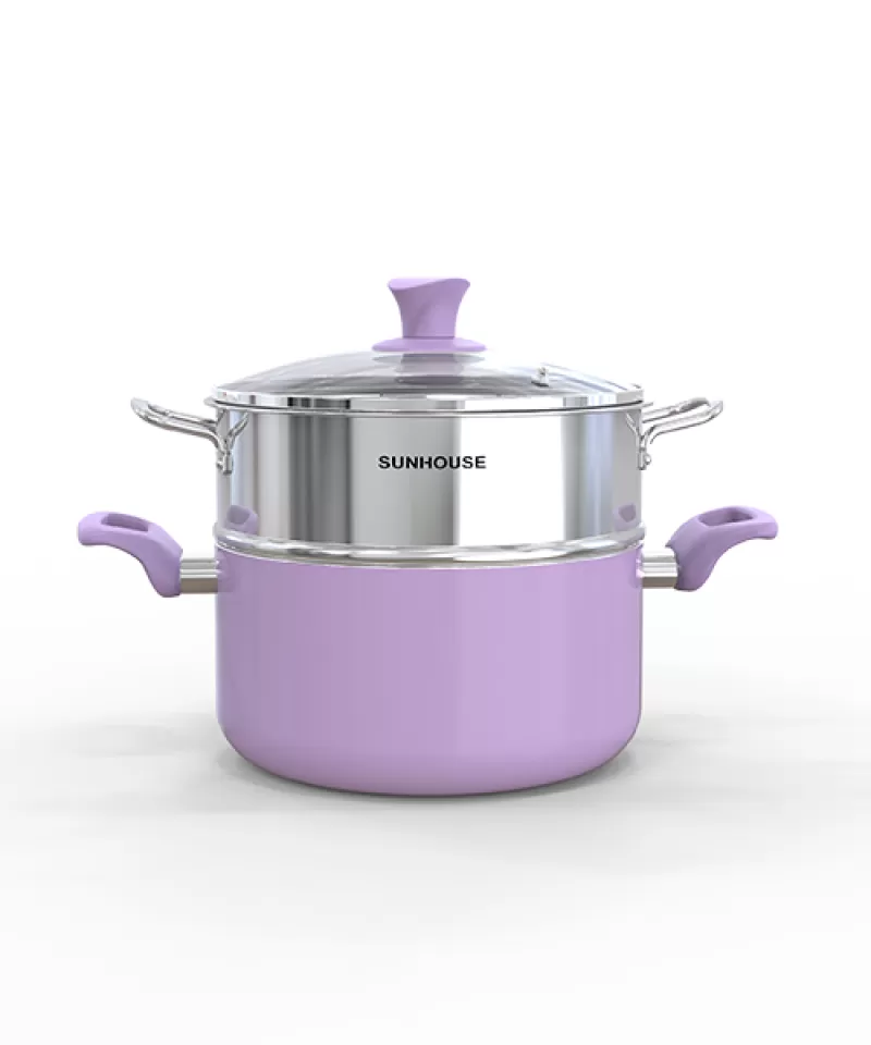 BỘ NỒI XỬNG ĐÁY TỪ VIOLET SUNHOUSE VI115-24