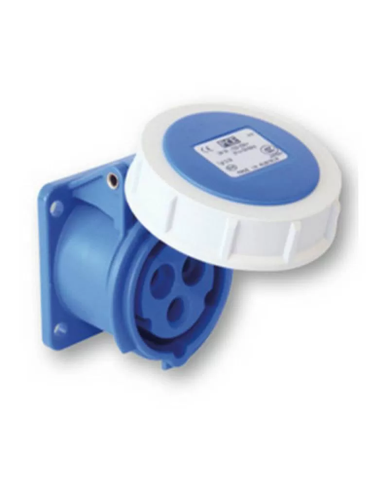 Ổ cắm gắn âm 3 pha PCE F3232-6 IP67 32A 