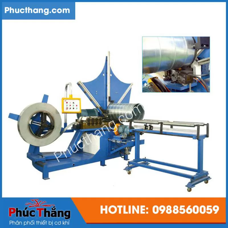 Máy sản xuất ống gió tròn
