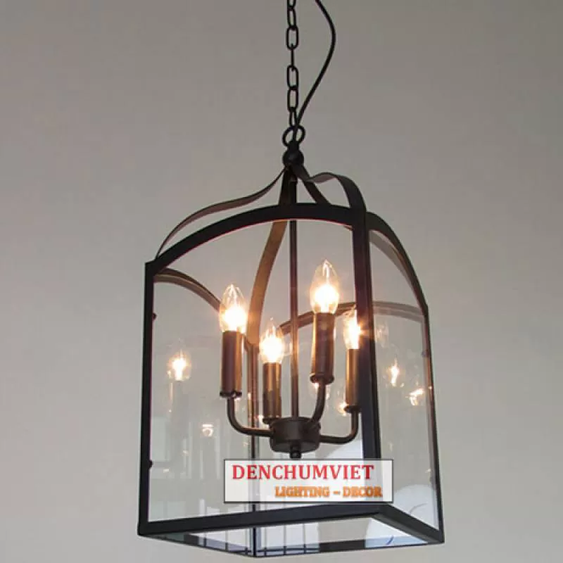 Đèn Thả Bàn Ăn - Quầy Bar - Cafe Đèn thả ĐCV120 (Ø280x280x660) 