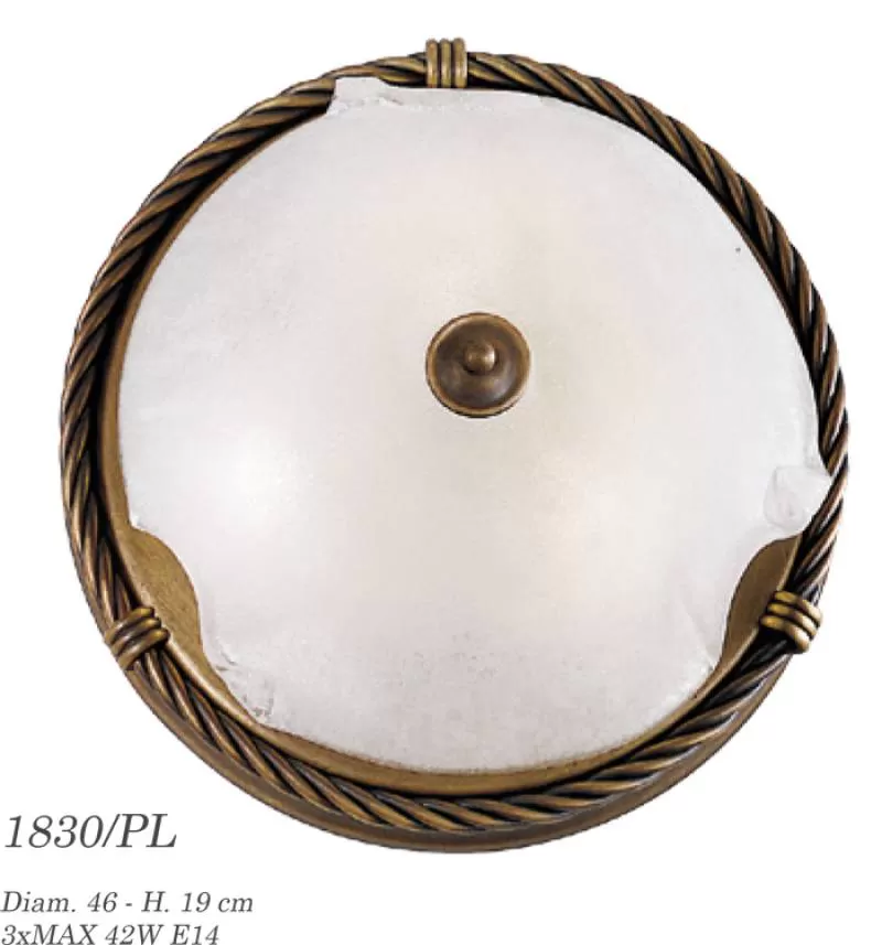 Đèn Áp Trần Đồng Possoni (Ý) 1830/PL