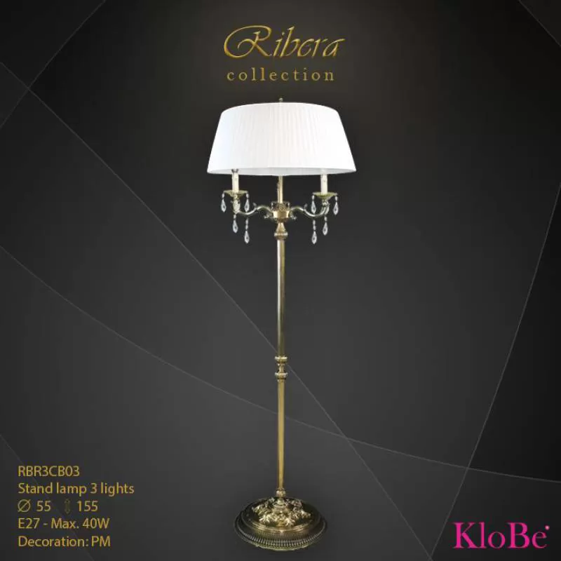 Đèn Đứng Để Sàn Đồng Klobe (TBN) RBR3CB/03