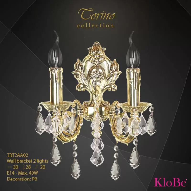 Đèn Vách Đồng Klobe (TBN) TRT2AA/02