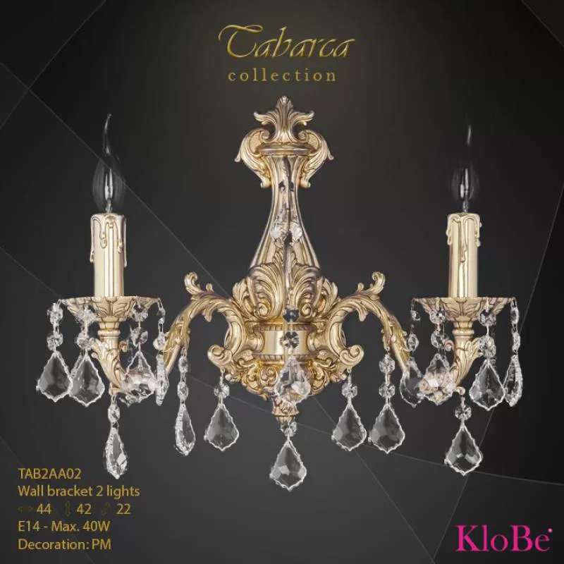 Đèn Vách Đồng Klobe (TBN) TAB2AA/02