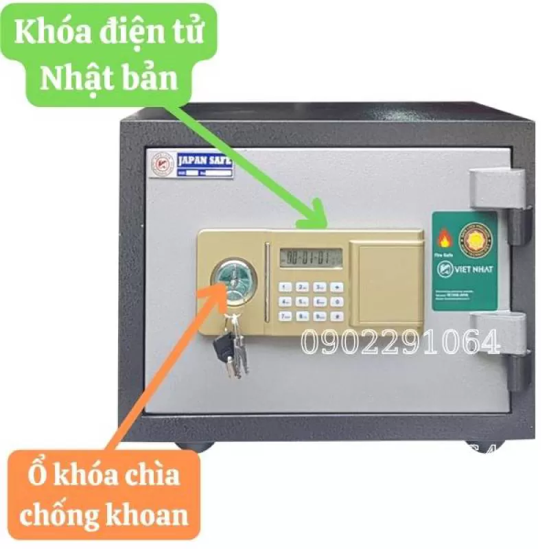 Két sắt mini Việt Nhật VN22DT điện tử chống cháy có báo động 
