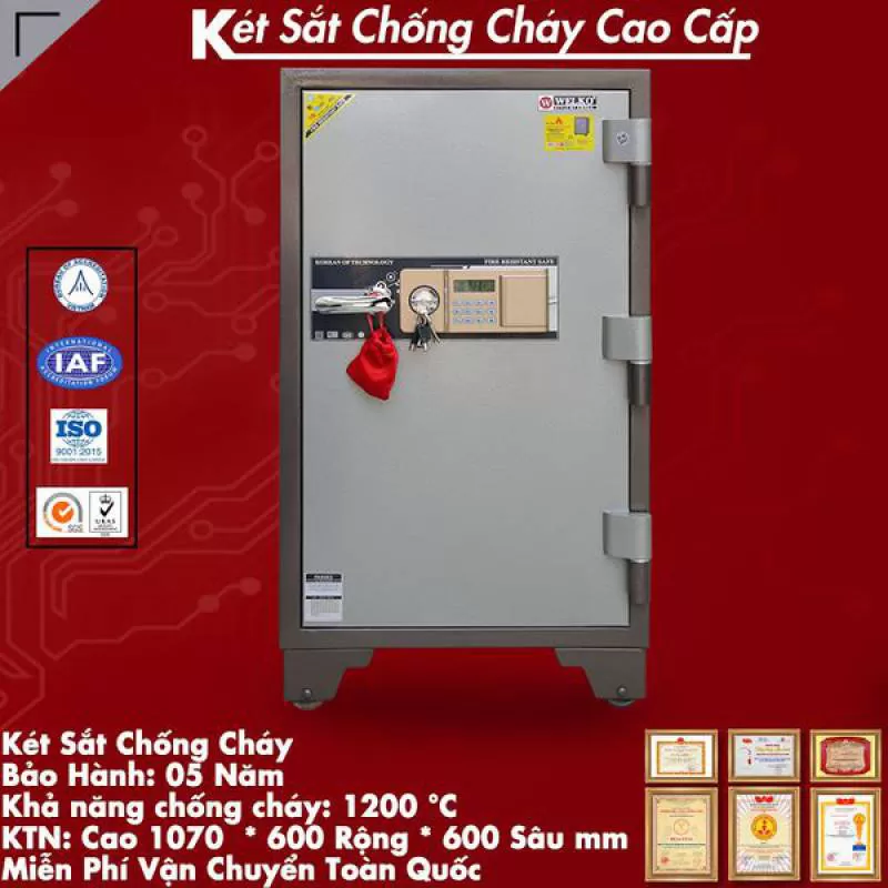 Két sắt chống cháy welko WE200 khóa điện tử có báo động 