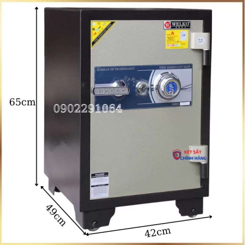 Két sắt Welko KCC110DM đổi mã 
