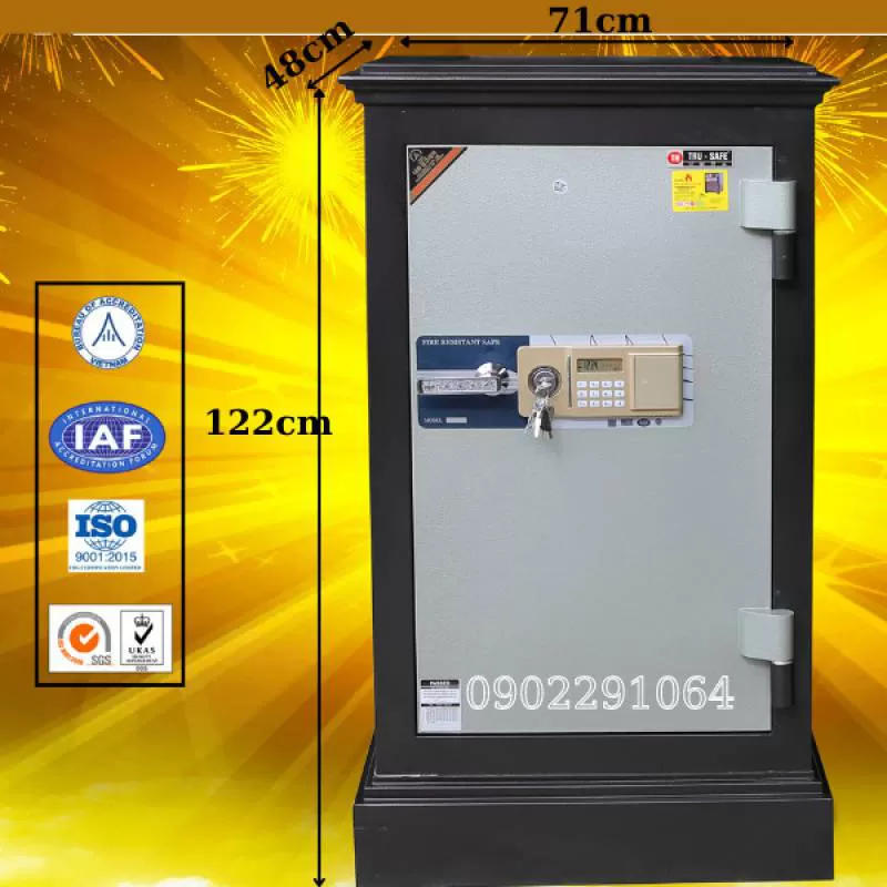 Két sắt ngân hàng chống cháy Trusafe E1220 điện tử 