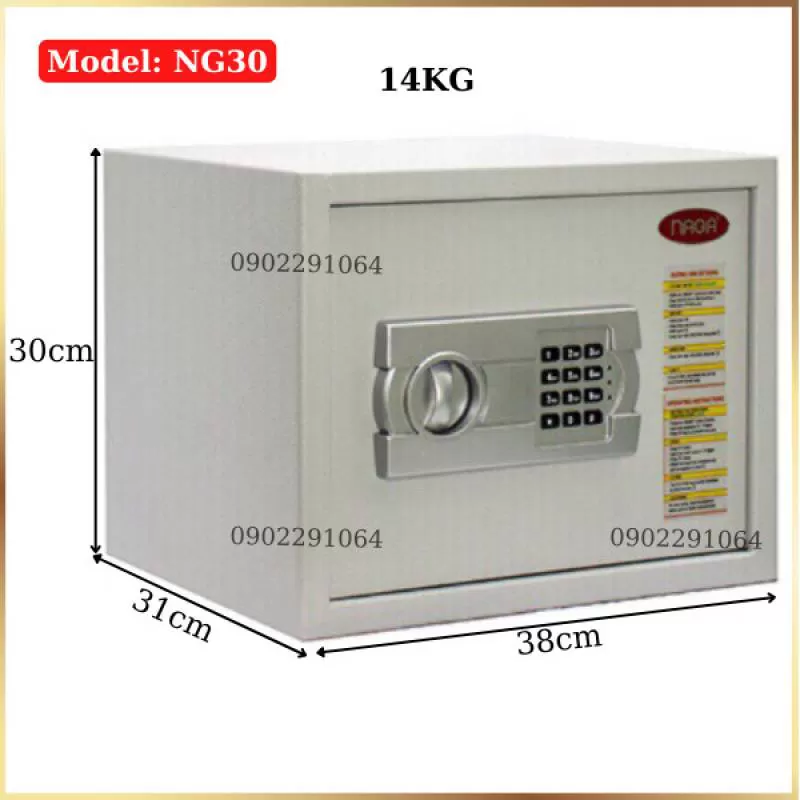 Két sắt mini khách sạn giá rẻ NAGA NG30 