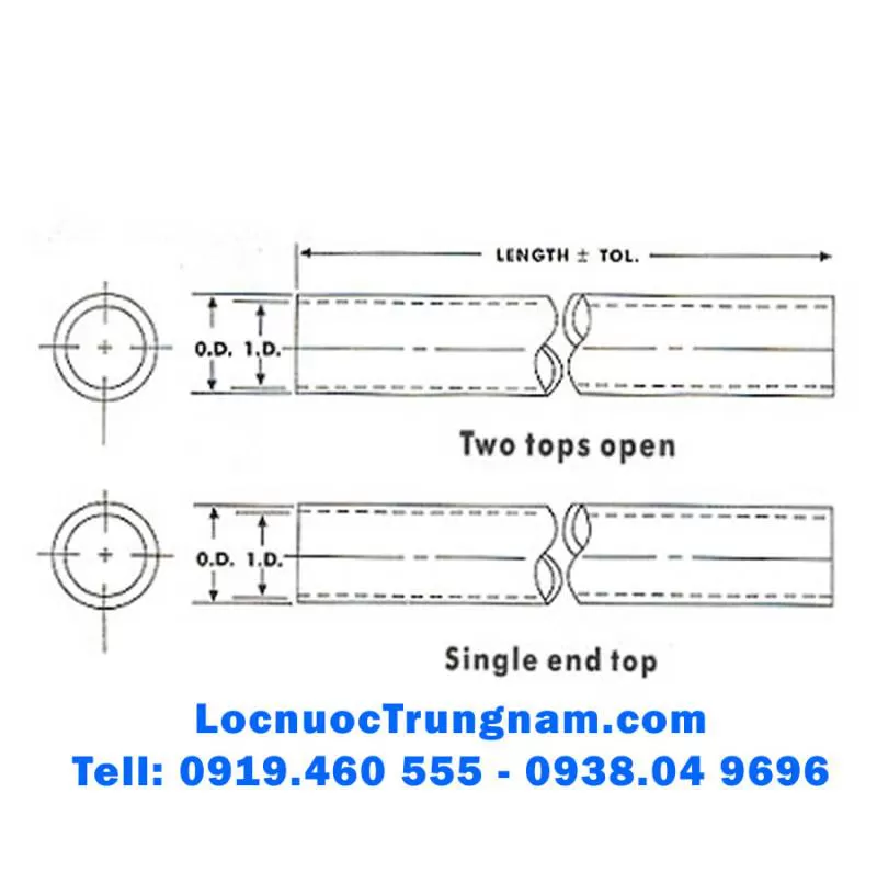 Ống thạch anh Đèn UV 1201, Ống thạch anh SQ-230895 Taiwan