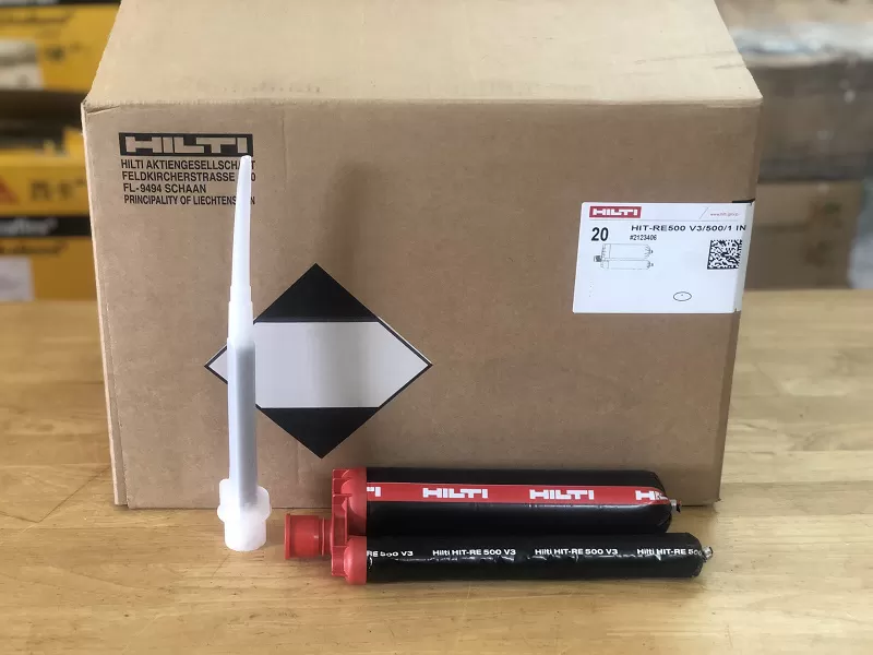 HILTI HIT RE 500 V3 | HÓA CHẤT NEO CẤY THÉP CƯỜNG ĐỘ CAO