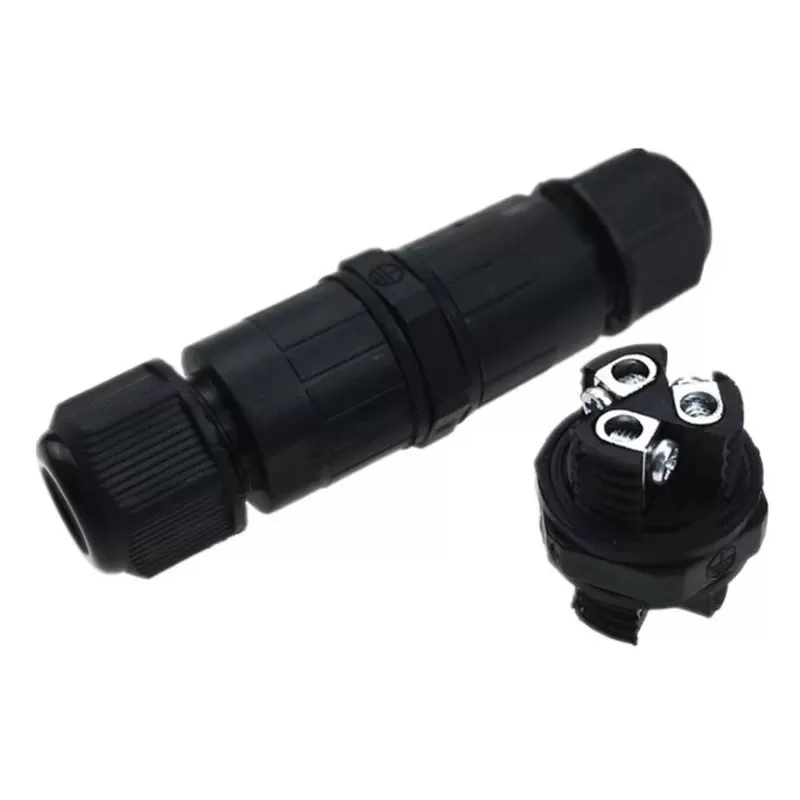 Đầu nối dây điện thẳng 3 chân ngoài trời chữ I chống nước chống cháy ip68 4~8.2mm TL-CN02 