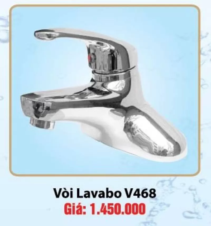 Vòi chậu Lavabo 3 lỗ nóng lạnh Olympic V468 