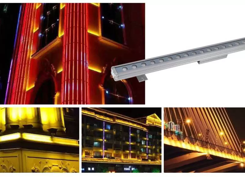 Đèn LED thanh nhôm ngoài trời 220v spotlight IP65 9w 18w 24w 36w dài 1m chiếu hắt tường hiện đại cao cấp TL-HT2401S 