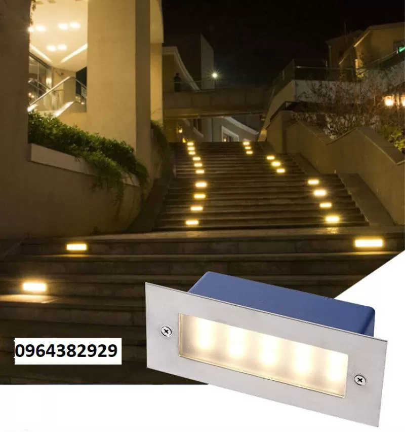Đèn LED lối đi gắn âm bậc cầu thang ngoài trời hiện đại chống nước ip65 3W TL-CT03 