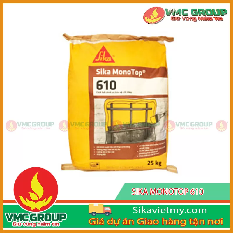 SIKA MONOTOP 610 SỬA CHỮA BÊ TÔNG