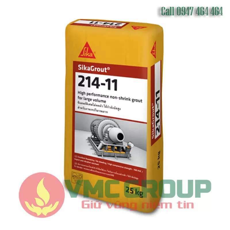 MUA BÁN SIKAGROUT 214-11 VỮA RÓT GỐC XI MĂNG