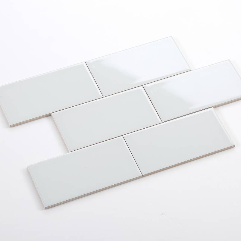 Gạch thẻ xám nhạt bóng phẳng KT 75*150mm M751502