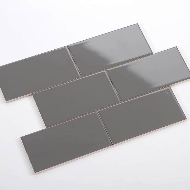 Gạch thẻ xám đậm bóng phẳng KT 75*150mm M751503