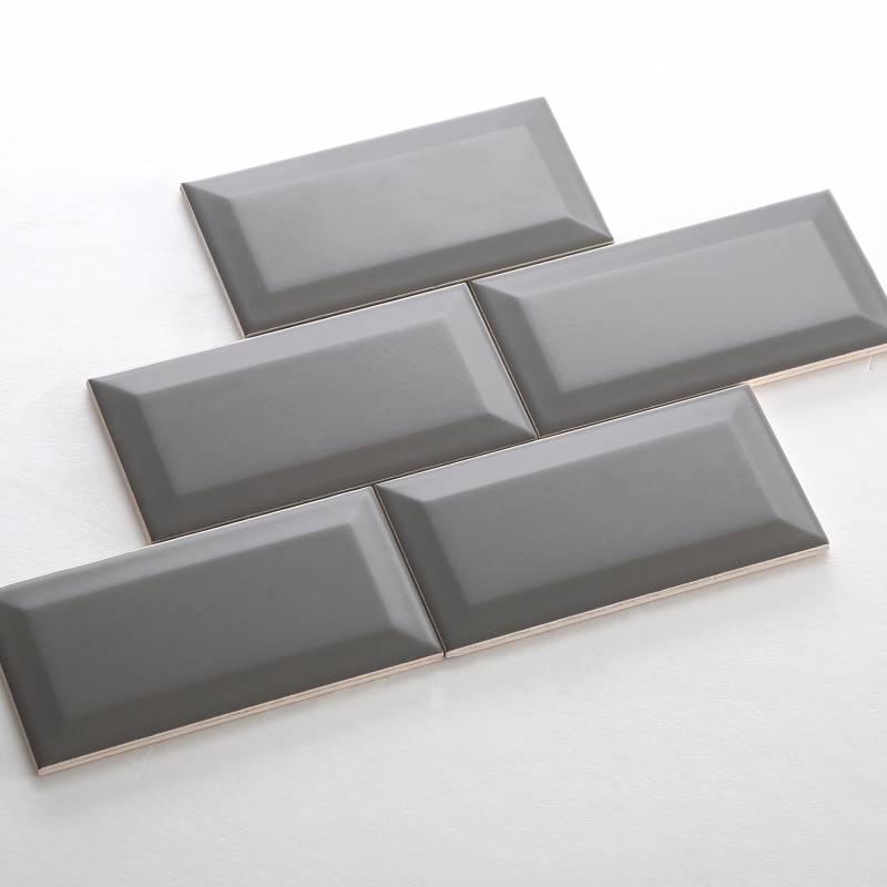 Gạch thẻ xám đậm mờ vát KT 75*150mm M751503XY