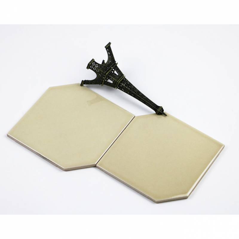 Gạch thẻ ốp tường trang trí hình thoi kích thước 150 x 150mm mã L1506 (vàng chanh bóng)