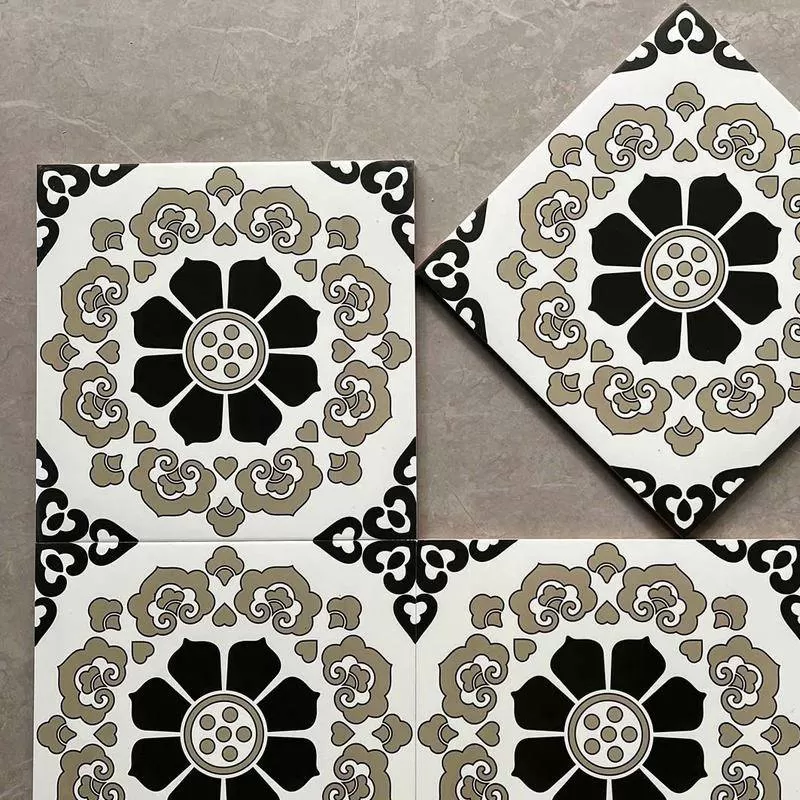 Gạch men ceramic chất lượng cao 600x1200 mm họa tiết hình học cổ điển